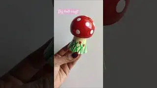 DIY MAGICAL MUSHROOM from LED Bulb! #artshorts #diycrafts #craft #acrylicpainting #handmade