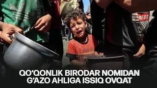 G'azoda tayyor ovqat tarqatish loyihasi davom etmoqda (Qo'qonlik birodar nomidan)