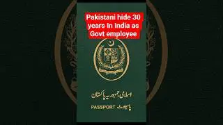 Pakistani hide 30 years in India as government employeeBreakingNews #IndiaSecurity #FakeIdentity