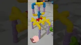Build, Connect, Solve! 🧩 Fun with Pipe Blocks Puzzle Toy for Kids 🚀 #shorts #toys