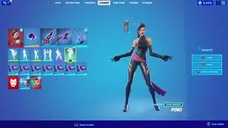 Fortnite skins raven Harley Quinn ruby LoserFruit lexa ivy psylocke and kara doing the poki emote