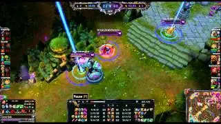 ezreal ult: double recall fountain kill
