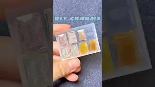 DIY CHAEMS WITH NAIL SILICON MOLD. Color: Uv resin plus different color of nail gel polish