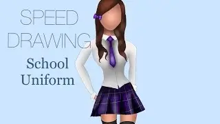 SPEED DRAWING- School uniform design