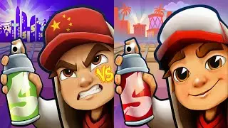Subway Surfers : Shenzhen Showdown 2024 🆚 Hollywood 2026 Map Comparison