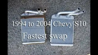 Fast heater core fix on chevy S10 4.3