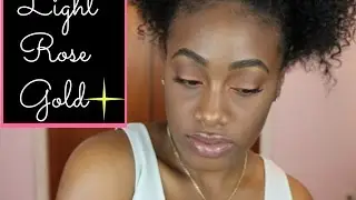 Simple Light Rose Gold Makeup Tutorial for Beginners