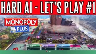 Monopoly Plus Let's Play #1| Playthrough | Walkthrough | Funny Commentary | Hard AI | Console