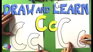 Learn How to Draw Letter Cc for Kids | Fun Letter Drawing for Kids