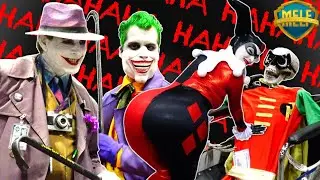 HARLEY QUINN & JOKERS: DEAD ROBIN Prank at COMIC CON!! Ft. MegaCon| IRL Batman DC Superhero - MELF