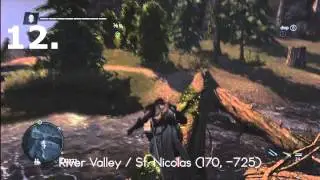 Assassin's Creed: Rogue - All Templar Cross Locations (James Gunn's Armor)