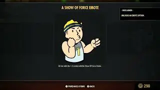 Fallout 76 A Show Of Force Emote