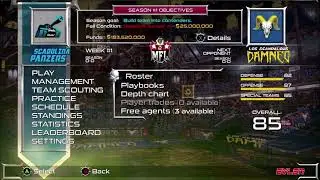 Dynasty Mode: Scarolina Panzers vs Los Scandolous Damned (Mutant Football League)