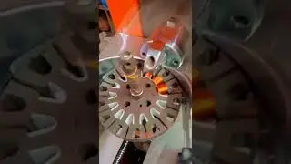 #new automatic CNC ceiling fan winding Machine work/ finish coil fill#trending  #shorts #indian
