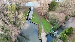 DJI FLIP Cinematic Footage Bowers Lock in Guilford Footage
