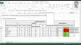 IF function and AND operator in EXCEL