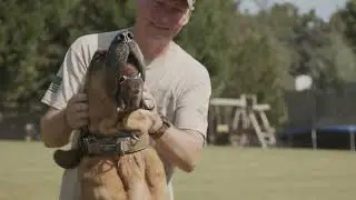 Chris and K-9 Rusty, 2021 K-9 Hero Awards - Tracking and Trailing Award Winners by Project K-9 Hero