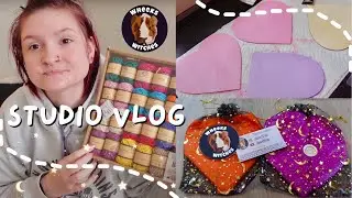 preparing for etsy launch + thrift haul✨🌱 | studio/life vlog |