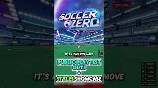 SOCCER: ZERO PUBLIC TEST IS OUT NOW! #soccerzero #roblox #chrollo