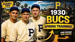 1930 Pittsburgh Pirates Spring Training Footage ⚾️🏴&zwj;☠️⭐️ [Colorized With Original Audio]