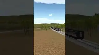 train taking a turn