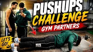 Pushup challenge gym partners 💪 @AmanTigerVlogs 