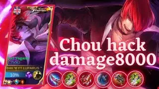 chou gameplay mobile legends (chou hack damage )chou Hacker 🔥🔥😱