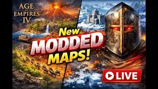 NEW MODDED MAPS in AOE4 😱 | Epic Battles LIVE | LevelUp Bhau