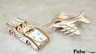 3D Wooden Puzzle Set - Jet & Car Puzzles