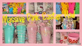 Adorable PINK Easter Haul 2024🌸🐥🐰🌷#haul #easter #pink #shopping #sweet #cute #spring #love #2024