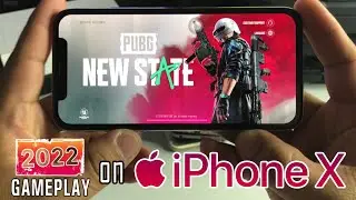 NEW STATE MOBILE GAMEPLAY on iPhone X in 2022? | (MAX SETTING) HANDCAM