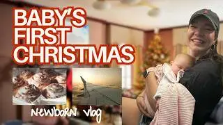 Newborn Christmas Morning Routine (Cinnamon Rolls, Cleaning + Packing)