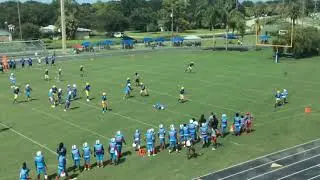 Clewiston Cougars 14u Muck Steppers defense and offense opening drive Vs Helping Hand Bulls
