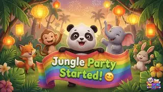 Animal Dance Party Song 🦊🐘 | Kids Dance Rhymes | Fun Songs for Toddlers