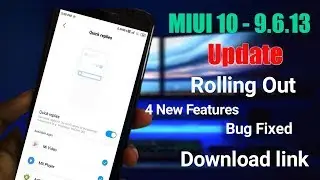 MIUI 10-9.6.13 Weakly Update Rolling Out | New Features| Download link