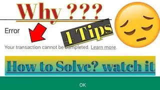 How to fix transaction error?|| And buy venice table easily|| watch it when you solve this issues