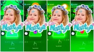 Nastya VS Nastya VS Nastya VS Nastya! Tiles hop edm rush game! Coffin dance meme cover song!