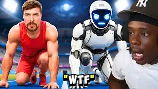 THE EARTH IS DOOMED!!! MrBeast World's Fastest Man Vs Robot Reaction!