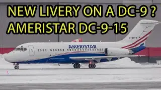NEW LIVERY ON A DC-9? Ameristar NEW LIVERY DC-9-15 (DC91) departing Montreal (YUL/CYUL)