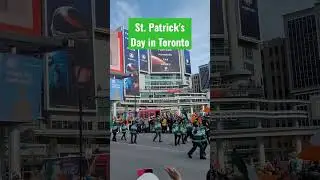 St. Patrick's Day 🇮🇪 in Toronto, Canada 🇨🇦💚 #stpatricksday #downtown #toronto #Canada #ireland