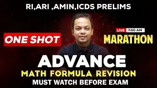 All Advance Math Formula Revision 🔥 | Algebra, Trigo, Geo, Mensu., Height & Distance | RI AMIN ICDS
