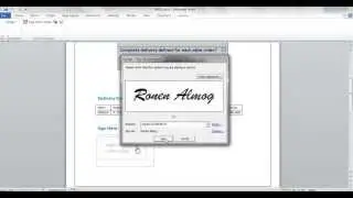 Add Digital Signature to MS Word document in SAP