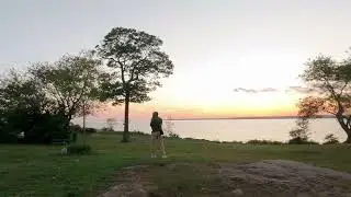 Sunset at Lighthouse Point Park in New Haven, Connecticut 