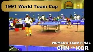 1991 World Team Cup: CHN - KOR
