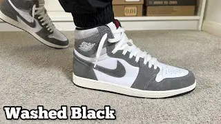 Air Jordan 1 High Washed Black Review& On foot