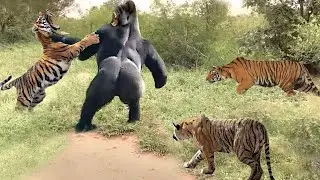 Witness The Unforgettable Battle Between A Mighty Gorilla and Ferocious Tiger