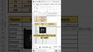 🥵 how does vlookup work in excel #excel #shorts
