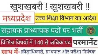 Mp Assistant Professor New Vacancy 2024। Mp Assistant Professor। Assistant Professor 1972।