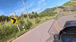Northern Thailand Motorbike Tour. Day 7 Northern Nan loop