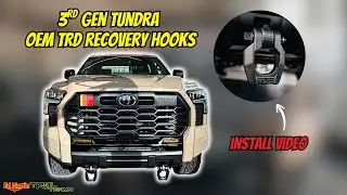 TRD Tow Hooks Installed on the 2026 Toyota Tundra | Full Install Video